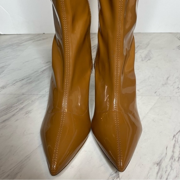 New! BP Everlee Brown Faux Patent Leather Over the Knee Boot 9M - Picture 11 of 15